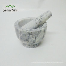 Unique Polished Mini Marble Mortar And Pestle